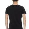 Black Cotton Men T-Shirt