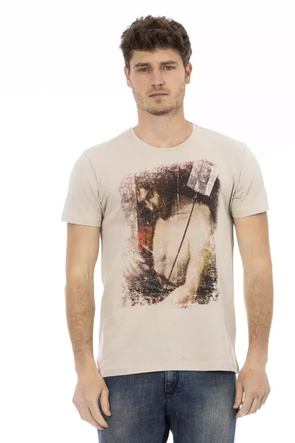 4117709.webp Beige Cotton Men T-Shirt