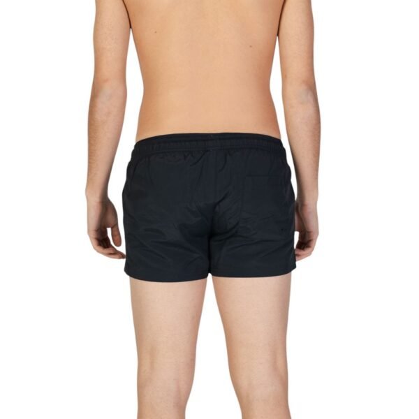 Black Polyester Swim Short