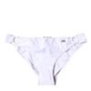 White Nylon Beachwear Bikini Bottom Swimwear