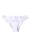White Nylon Beachwear Bikini Bottom Swimwear