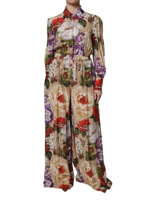 6729868.jpeg Multicolor Floral Wide Leg Jumpsuit Dress