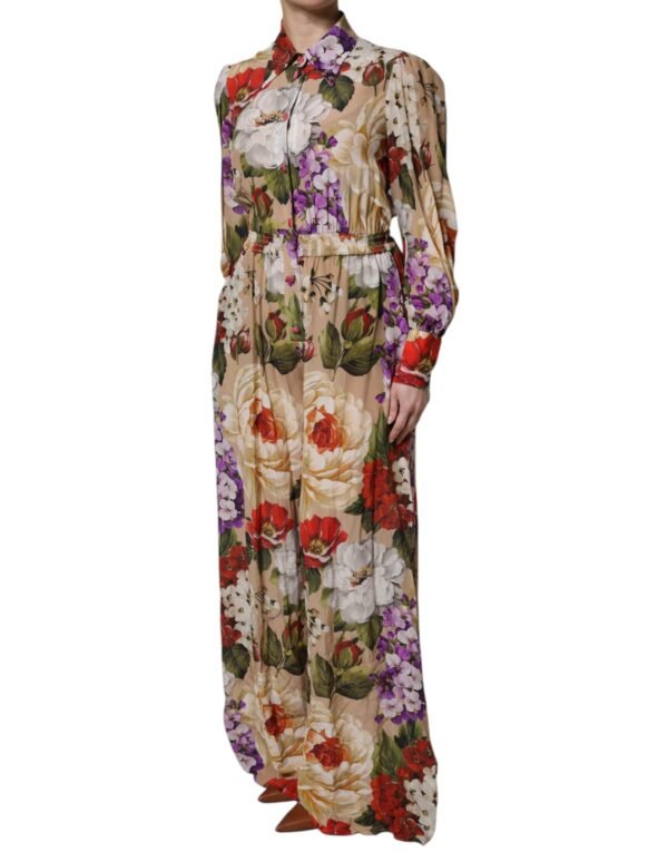 6729869.jpeg Multicolor Floral Wide Leg Jumpsuit Dress