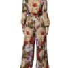 6729870.jpeg Multicolor Floral Wide Leg Jumpsuit Dress