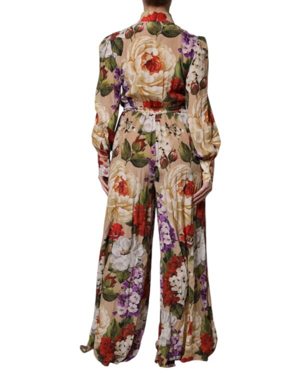 6729870.jpeg Multicolor Floral Wide Leg Jumpsuit Dress