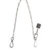Silver Tone Metal Chain DG Charm Belt Keychain