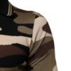 Camouflage Brown Silk MilitaryPolo T-shirt