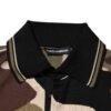 Camouflage Brown Silk MilitaryPolo T-shirt