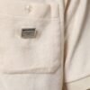 Ivory Cotton Terry Logo Pocket Polo T-shirt