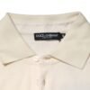 Ivory Cotton Terry Logo Pocket Polo T-shirt