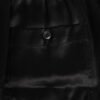 Black Silk Satin Elastic Men Boxer Short Swimwear