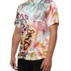 White Silk Hawaiian Graffiti Print Men Casual Shirt