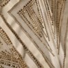 White Beige Mesh Crystal Embellished Sleeveless Jumpsuit