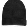 9276673.jpeg Black Cashmere Knitted Beanie Men Capello Hat