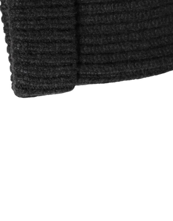 9276674.jpeg Black Cashmere Knitted Beanie Men Capello Hat
