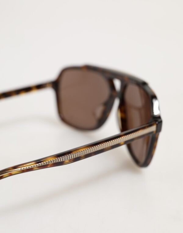 9475219.jpeg Dark Brown Tortoise Shell Pilot Frame Sunglasses