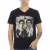 Black Cotton Men T-Shirt