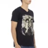 Black Cotton Men T-Shirt