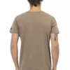 Brown Cotton Men T-Shirt