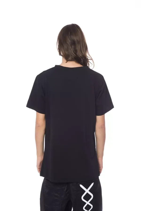 Black Cotton Men T-Shirt