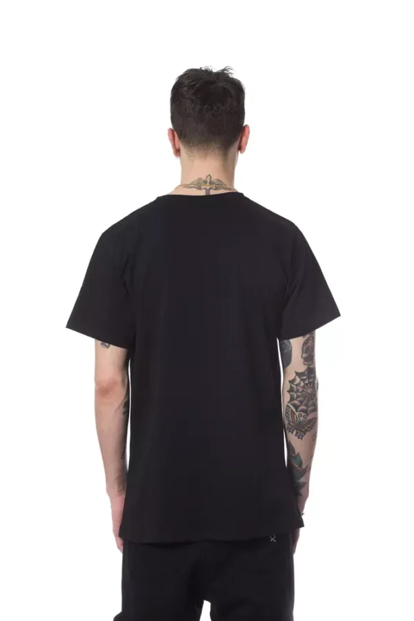 Black Cotton Men T-Shirt