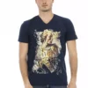 4117408.webp Blue Cotton Men T-Shirt