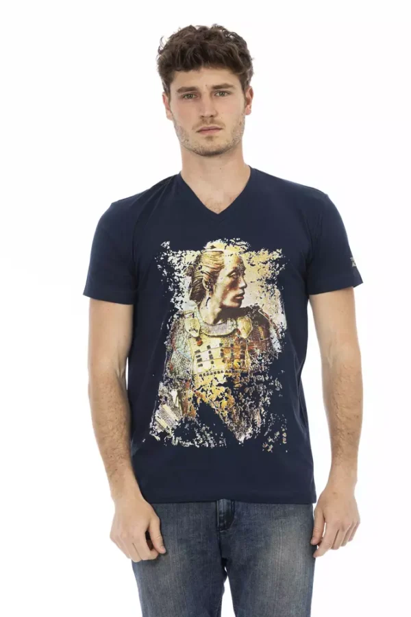 4117408.webp Blue Cotton Men T-Shirt