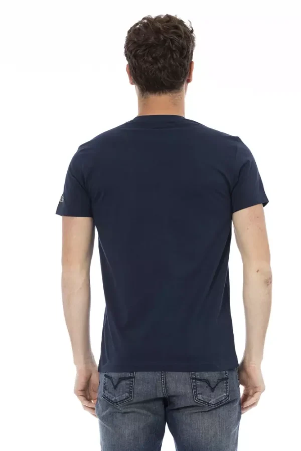 4117417.webp Blue Cotton Men T-Shirt