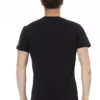 Black Cotton Men T-Shirt