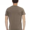 Brown Cotton Men T-Shirt