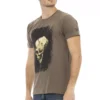 Brown Cotton Men's T-Shirt
