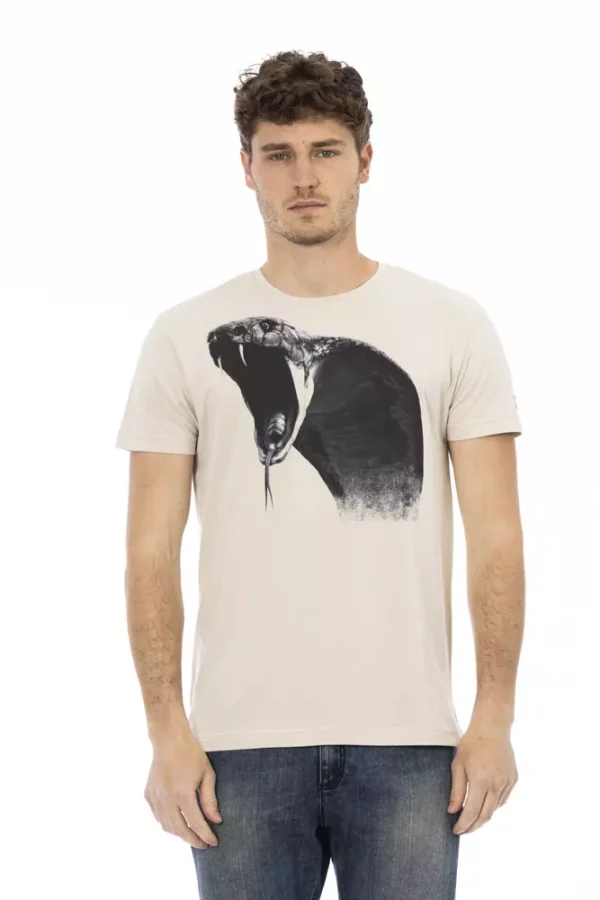 4117563.webp Beige Cotton Men T-Shirt