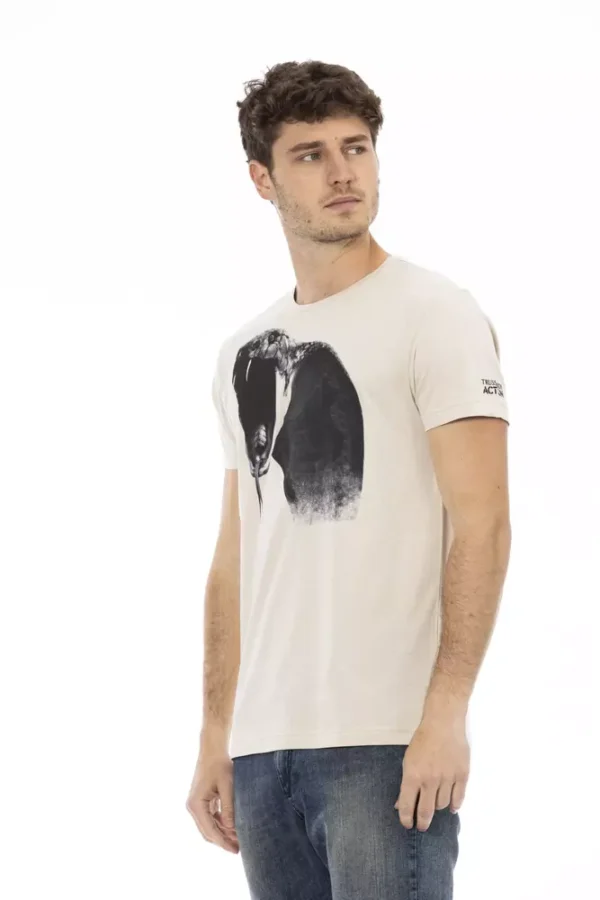 4117568.webp Beige Cotton Men T-Shirt