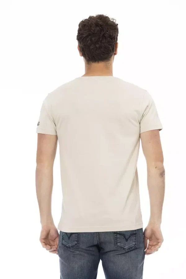 4117572.webp Beige Cotton Men T-Shirt