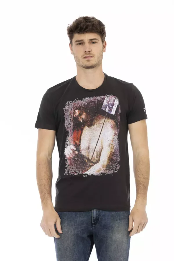 4117688.webp Black Cotton Men T-Shirt
