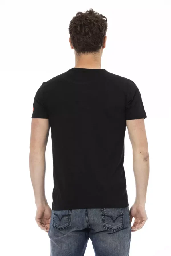 Black Cotton Men's T-Shirt