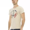 4117782.webp Beige Cotton Men T-Shirt