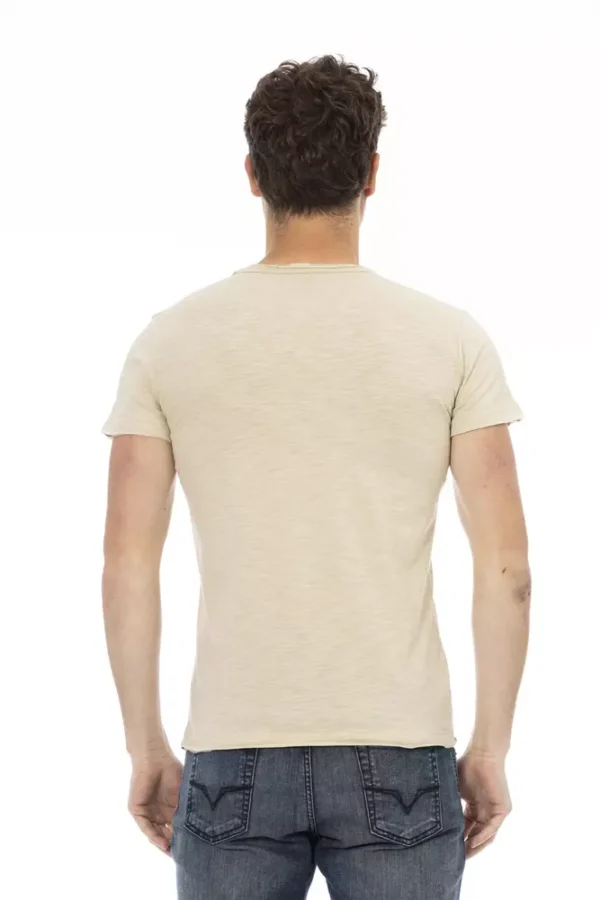 4117785.webp Beige Cotton Men T-Shirt