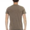 Brown Cotton Men T-Shirt