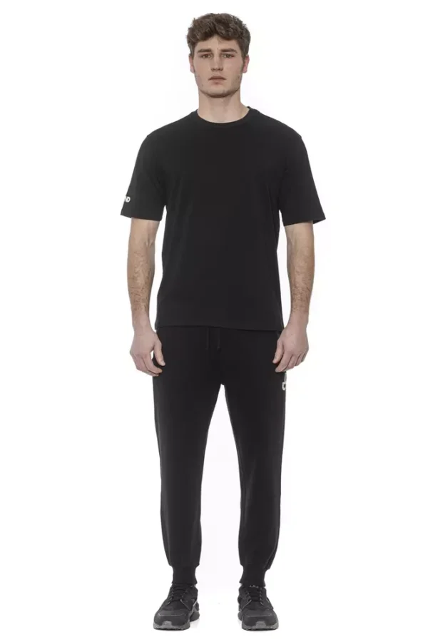 Black Cotton Men's T-Shirt