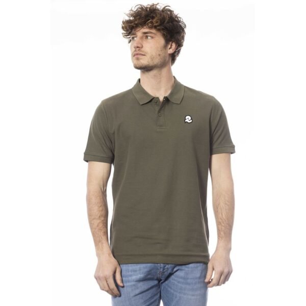 4361263.jpg Green Cotton Men Polo Shirt