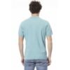 Light Blue Cotton Men Polo Shirt