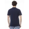 Blue Cotton Men Polo Shirt