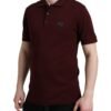 4399615.jpg Elegant Maroon Cotton Blend Polo Tee