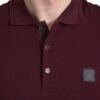4399619.jpg Elegant Maroon Cotton Blend Polo Tee