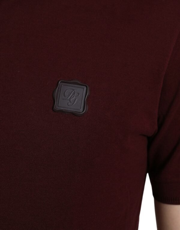 4399620.jpg Elegant Maroon Cotton Blend Polo Tee