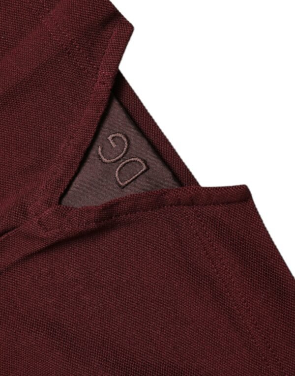 4399621.jpg Elegant Maroon Cotton Blend Polo Tee