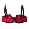 Bordeaux Silk Stretch Balconcino Bra Underwear