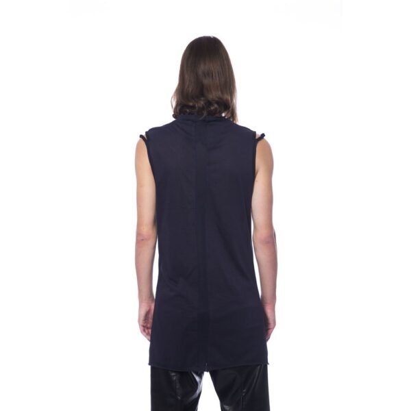 Black Cotton Men Tank Top