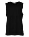 5351897.jpeg Black Cotton Round Neck Sleeveless T-shirt